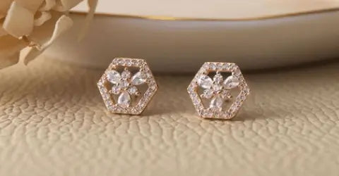 Rose Gold Earrings