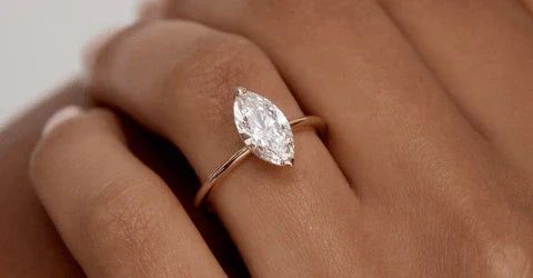 Marquise Cut Engagement Ring
