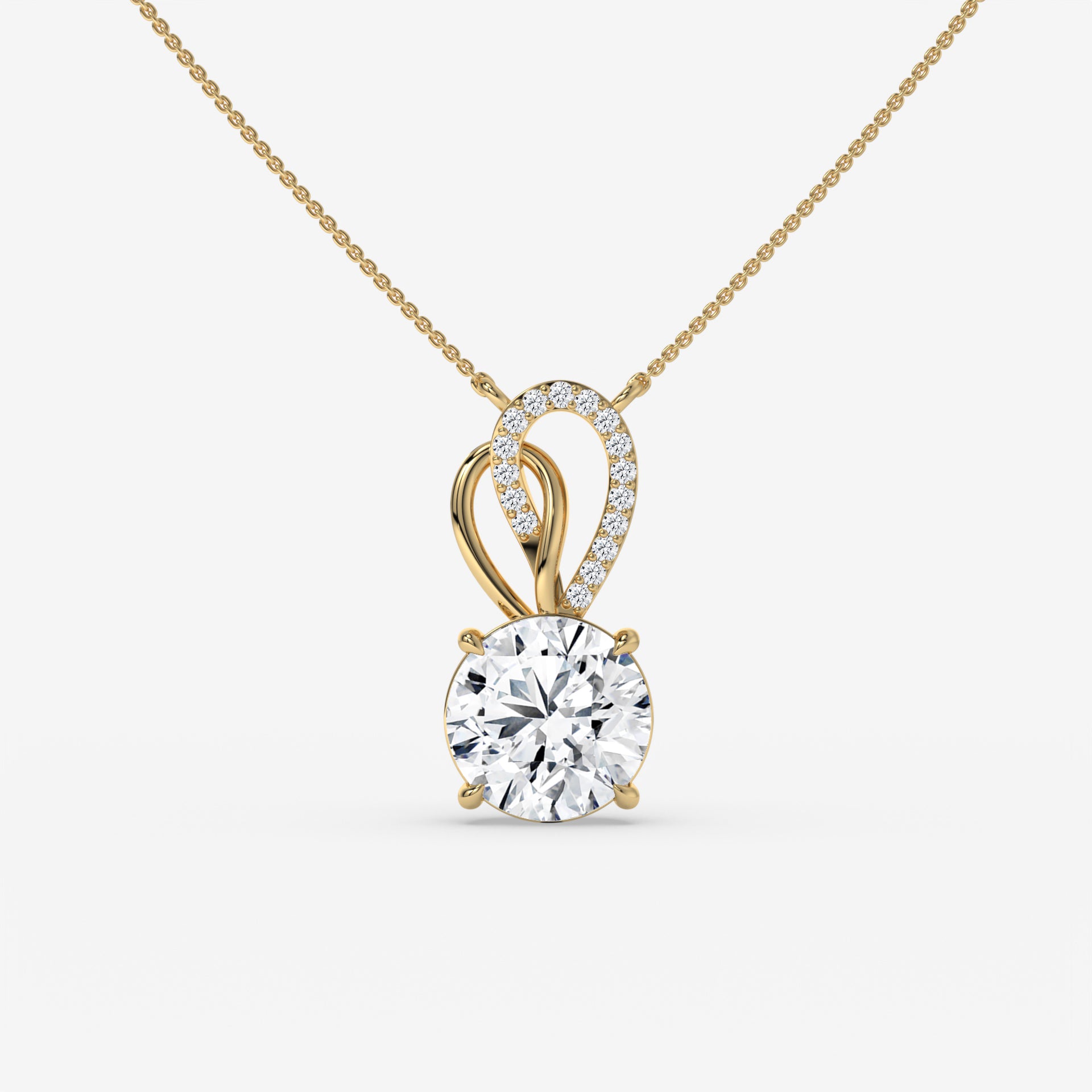 Timeless Elegance: Pear-Shaped Diamond Pendant