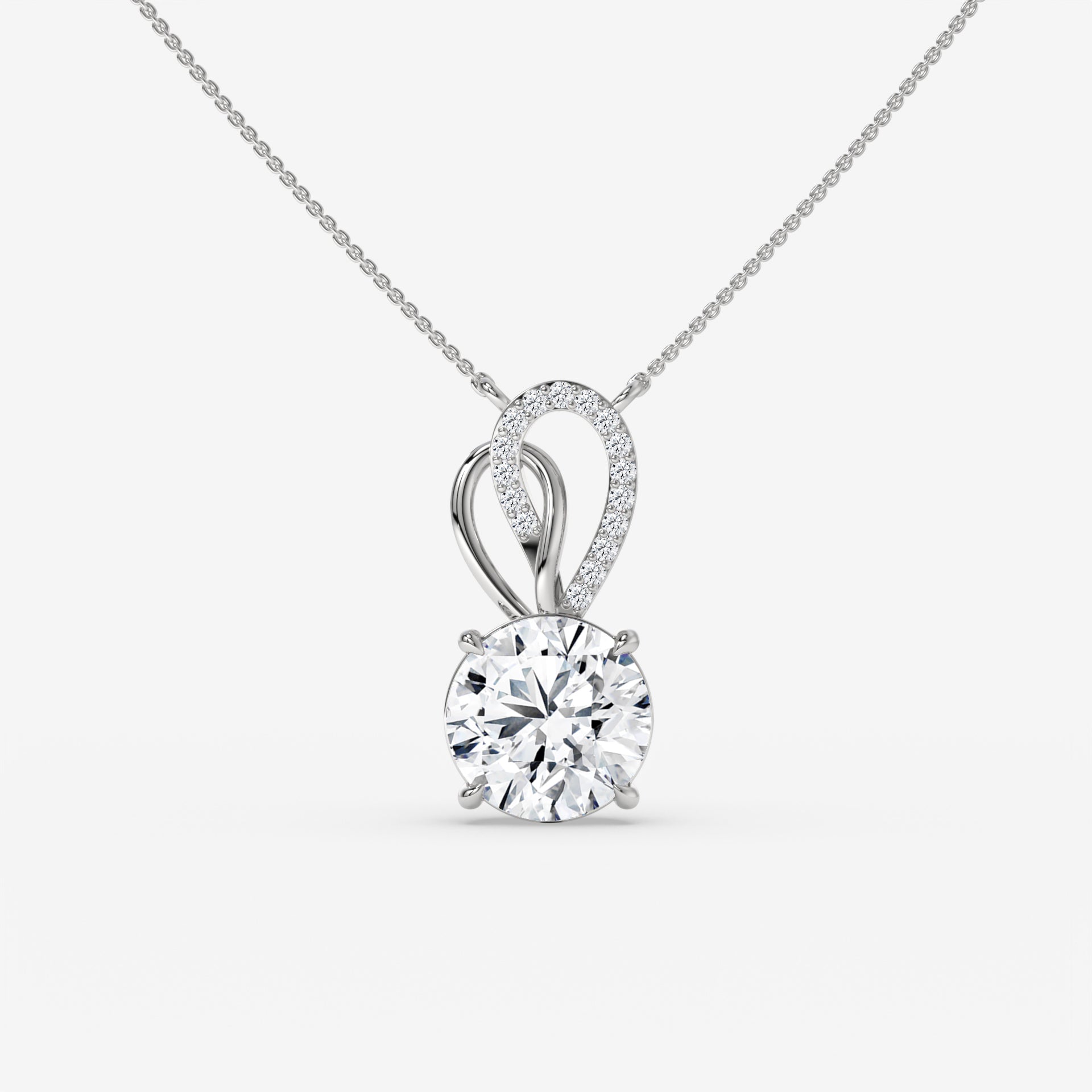 Timeless Elegance: Pear-Shaped Diamond Pendant