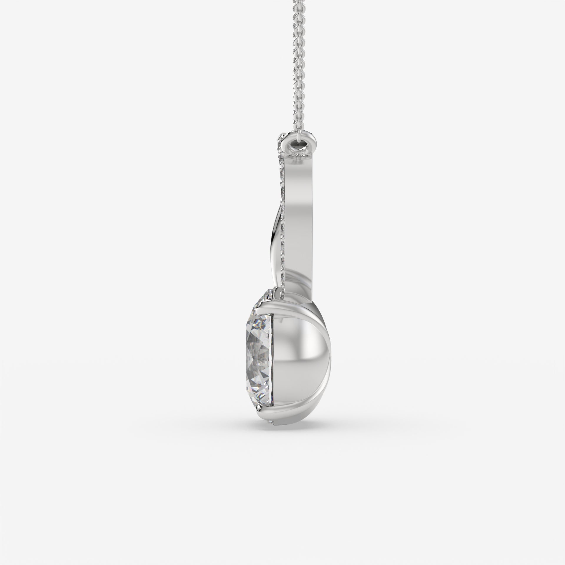 Timeless Elegance: Pear-Shaped Diamond Pendant