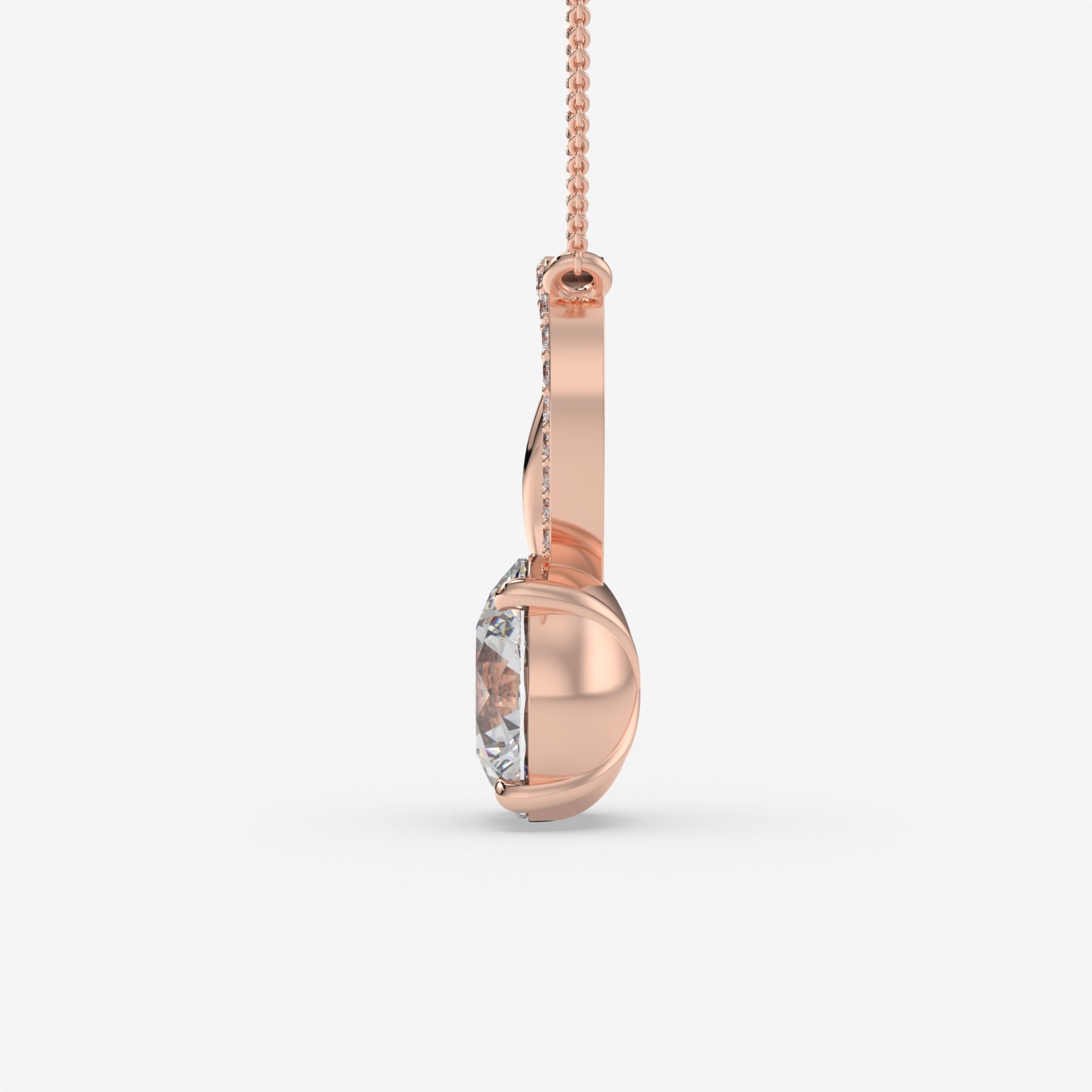 Timeless Elegance: Pear-Shaped Diamond Pendant