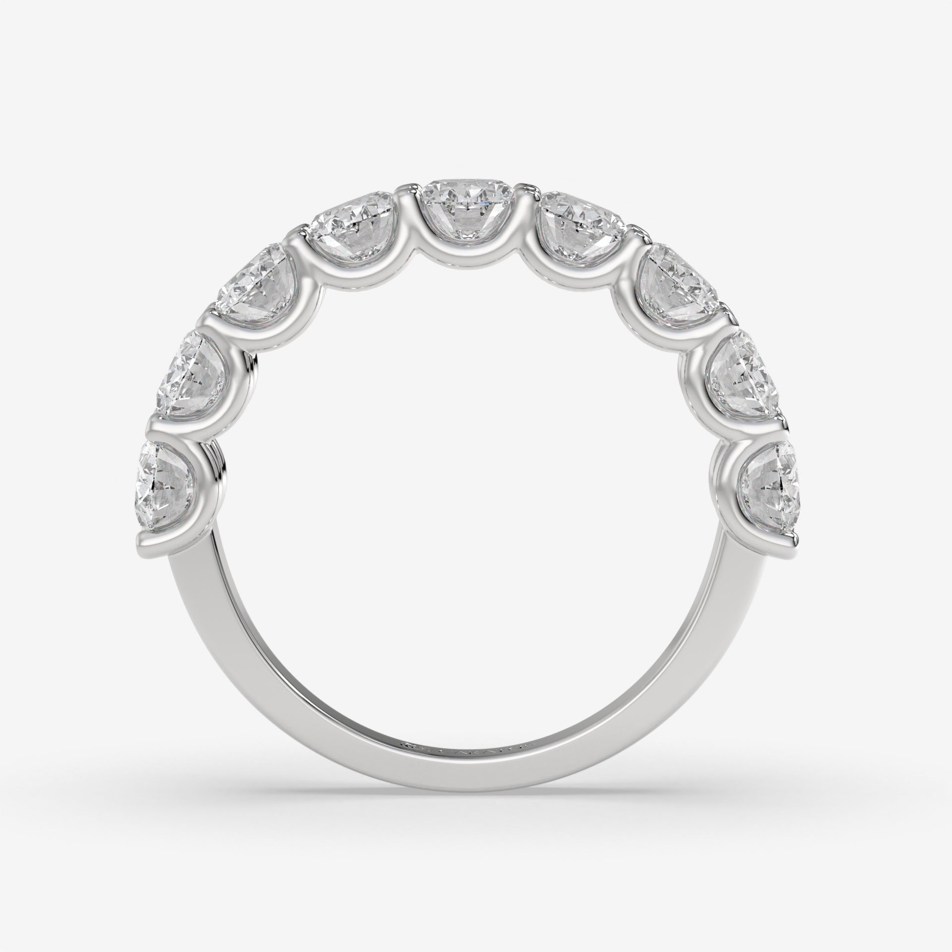 3.15 CT Oval Diamond Engagement Ring in White Gold – Prong Setting