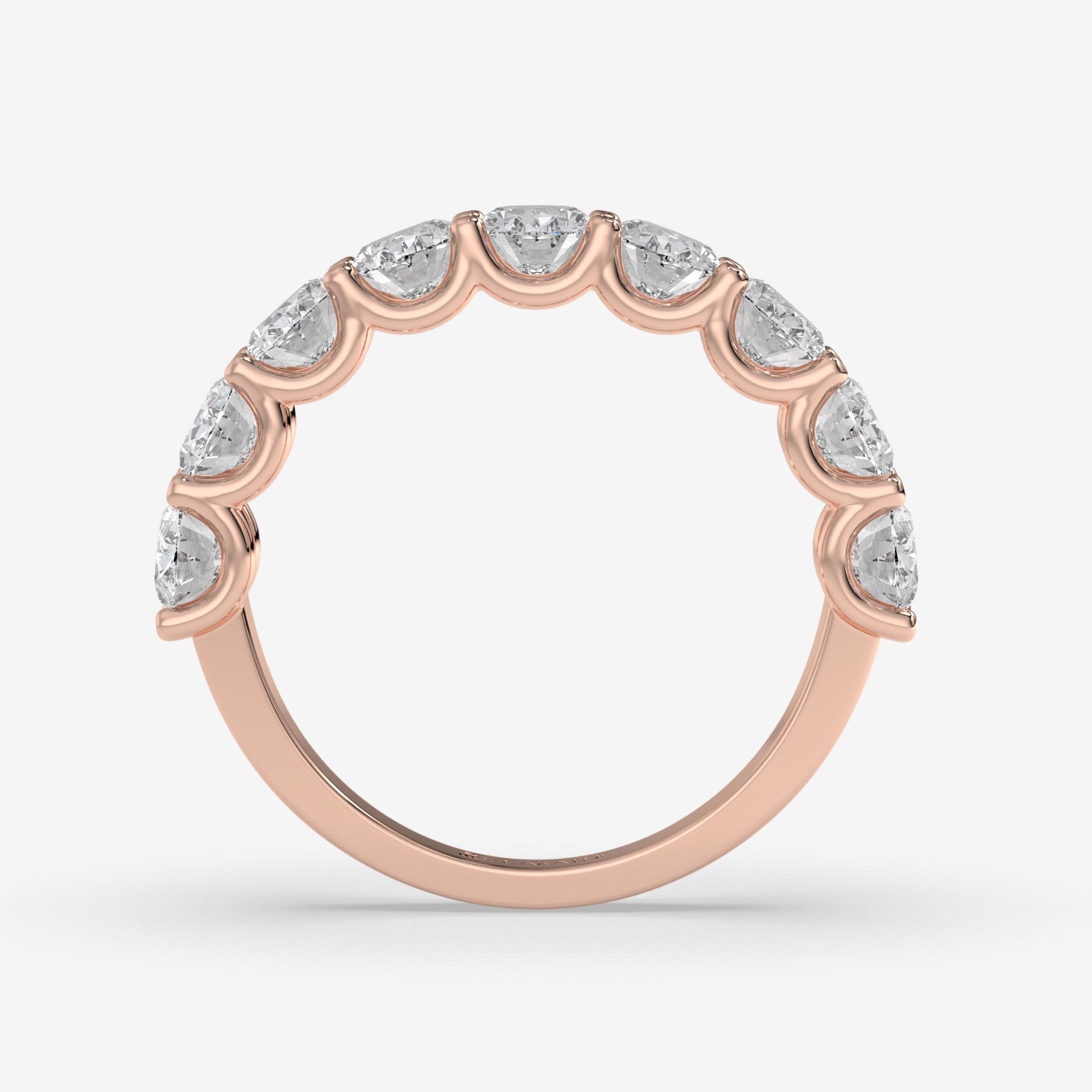 3.15 CT Oval Diamond Engagement Ring in Rose Gold – Prong Setting