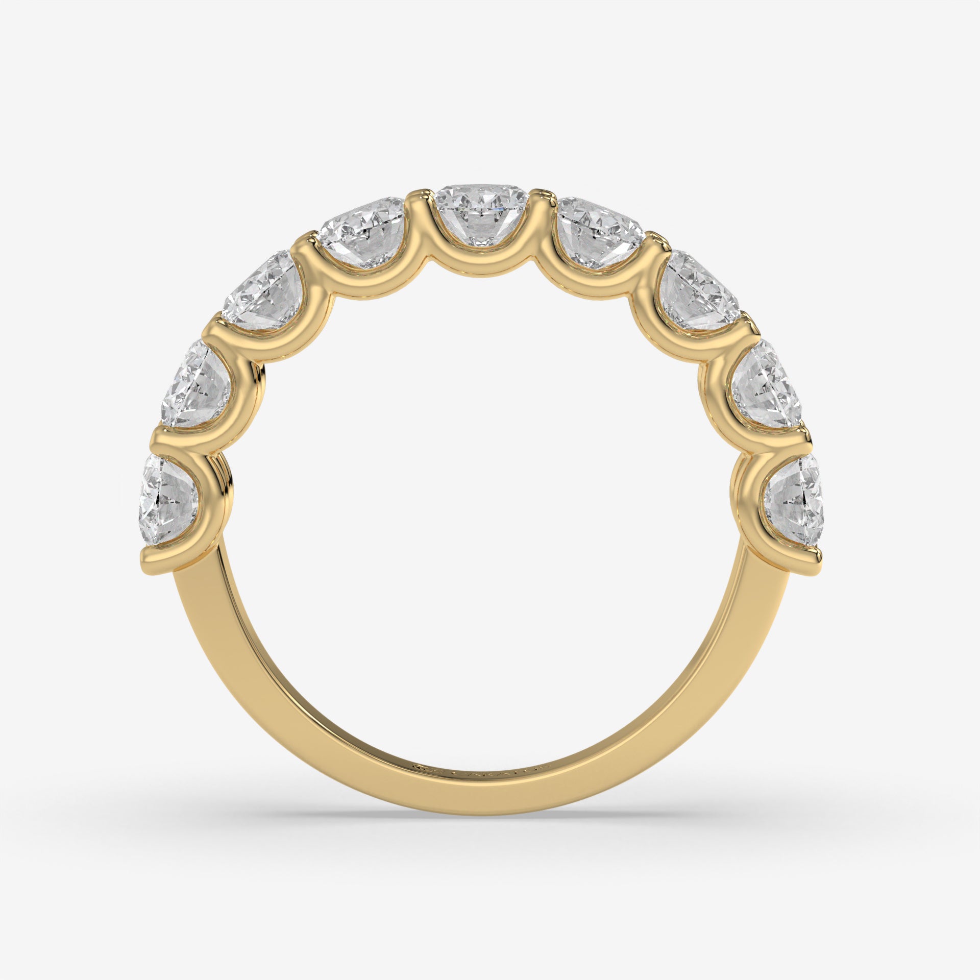 3.15 CT Oval Diamond Engagement Ring in Yellow Gold – Prong Setting