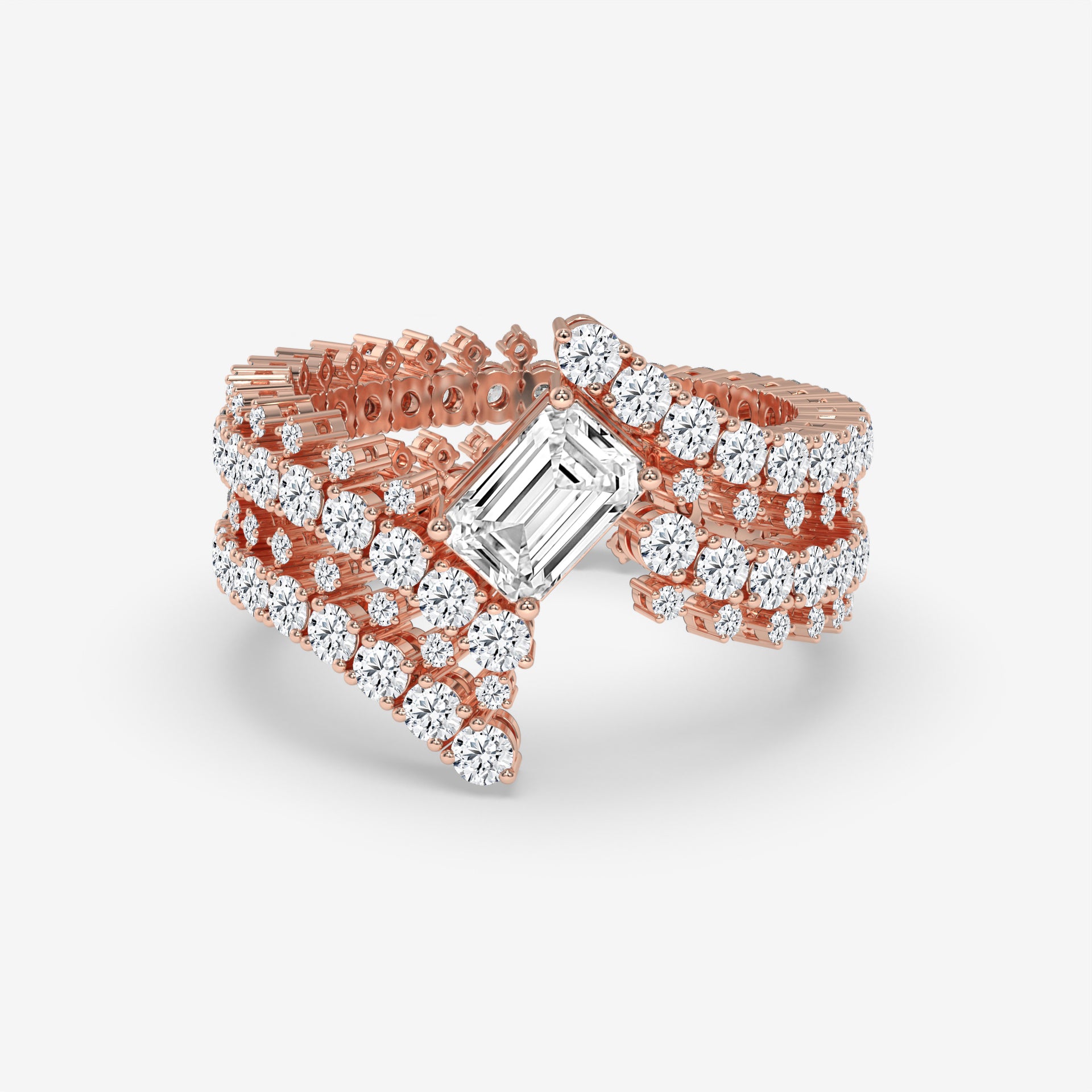 Captivating Emerald and Diamond Ring in Yellow Gold