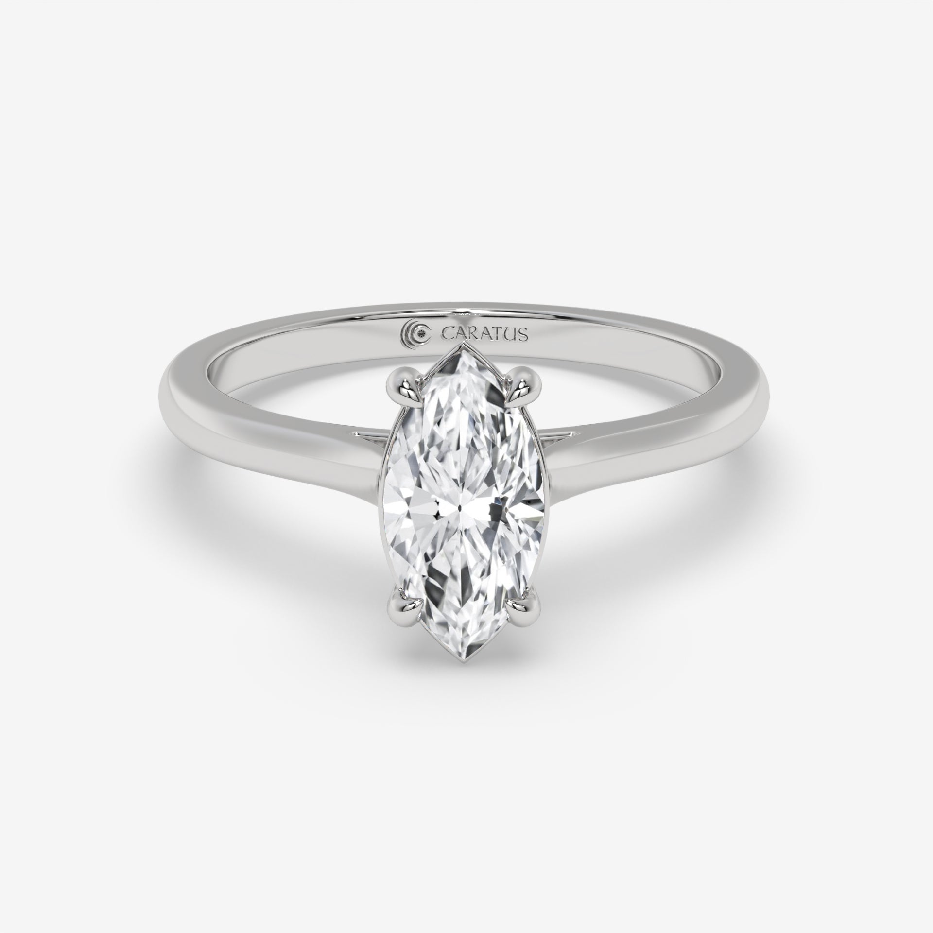 1.00 CT Yellow Gold Marquise Diamond Ring