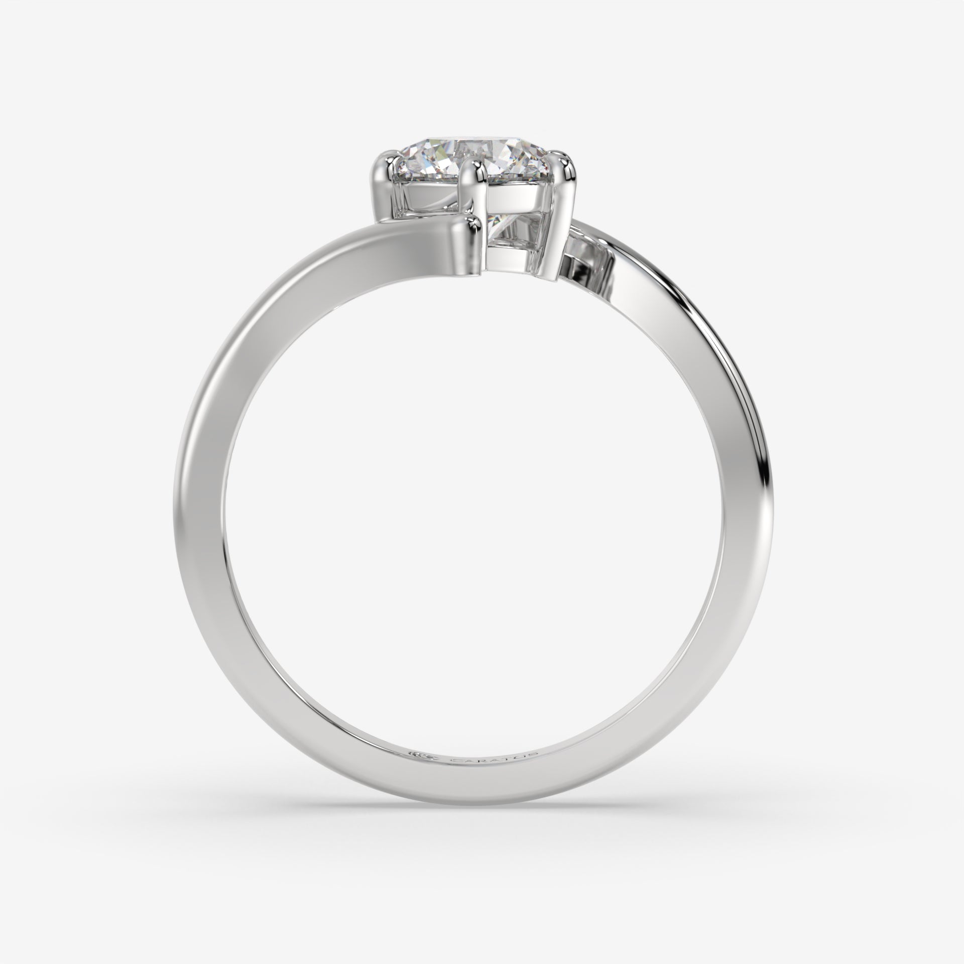 1.00 CT Brilliant Cut Diamond Ring in White Gold
