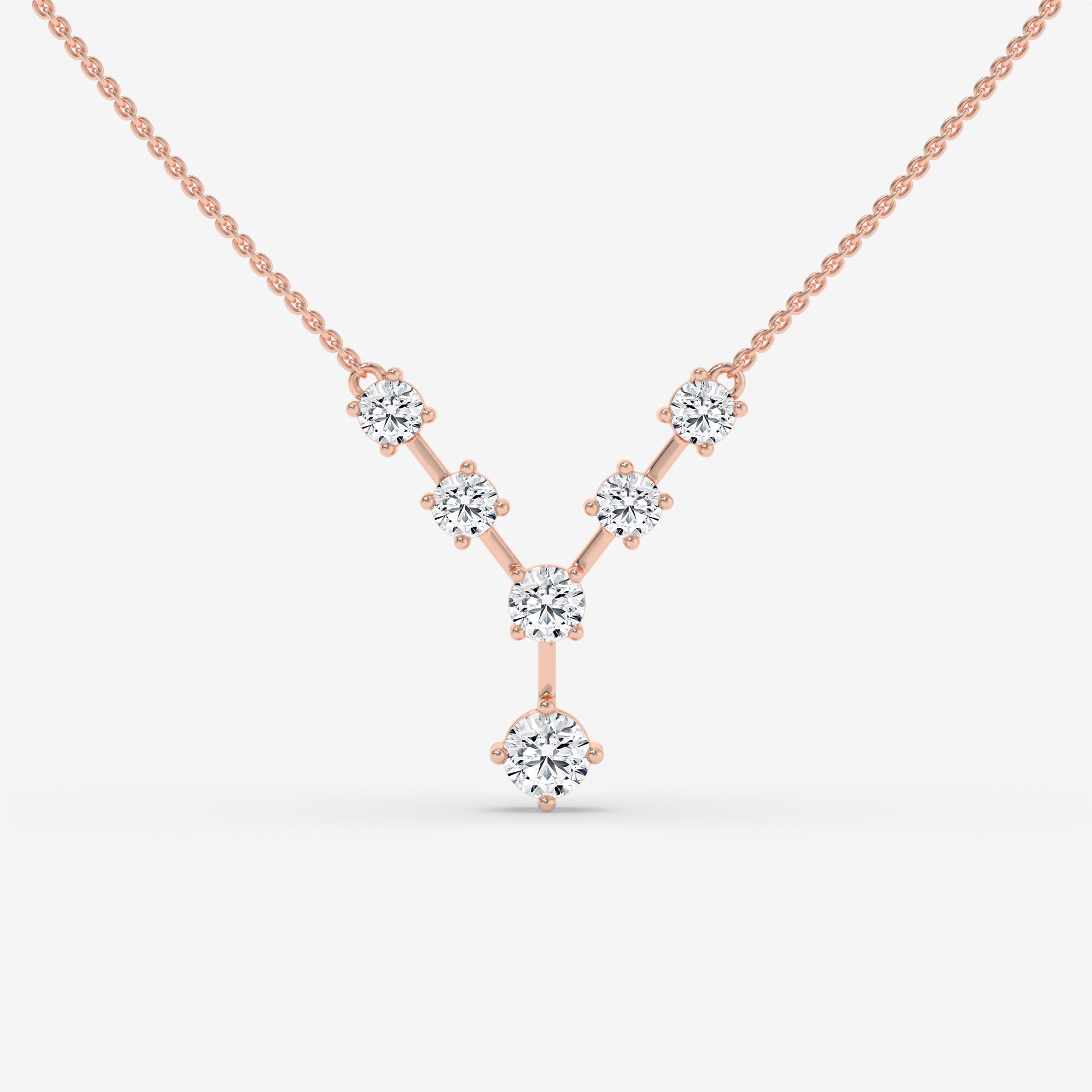 Constellation-Inspired Diamond Yellow Gold Necklace