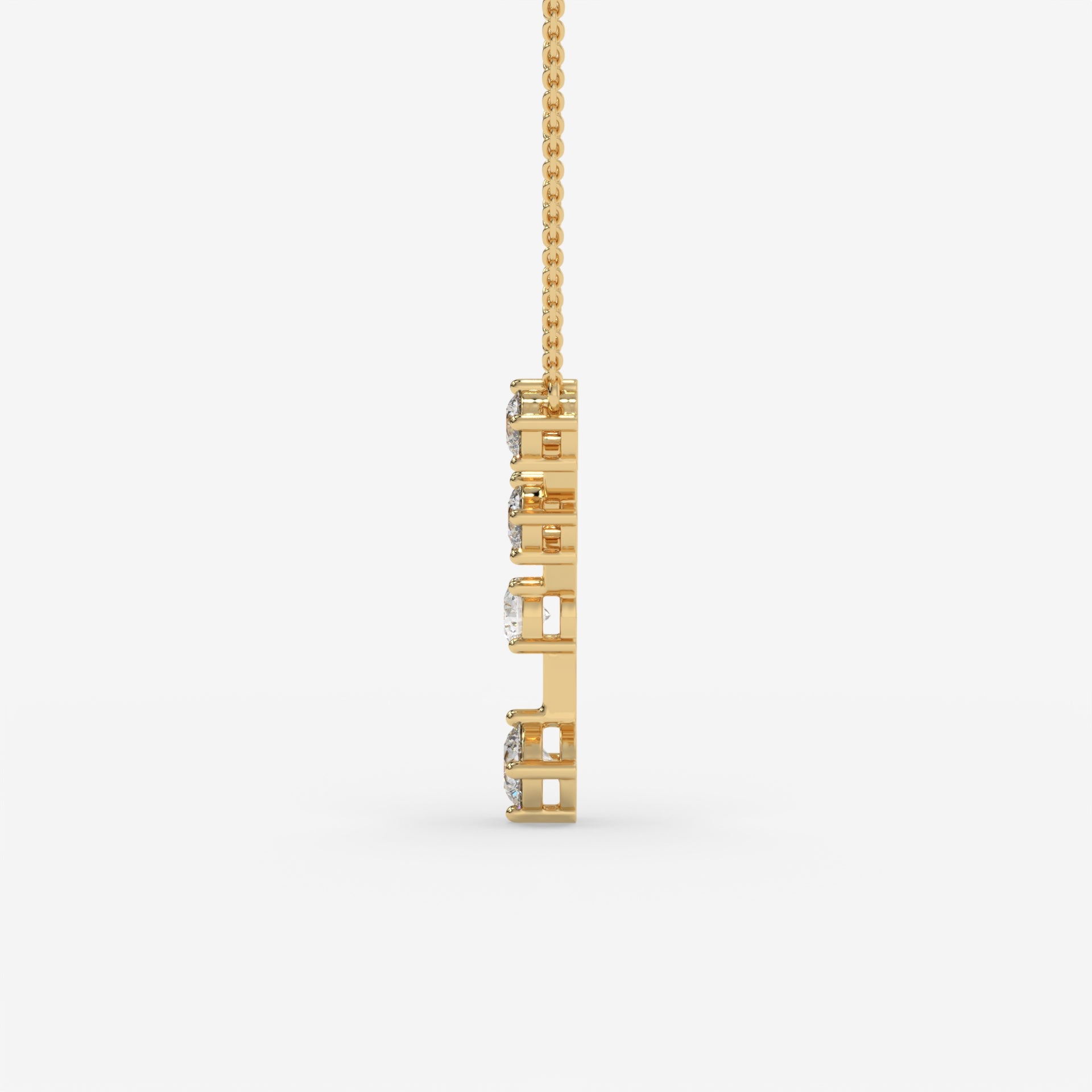 Constellation-Inspired Diamond Yellow Gold Necklace