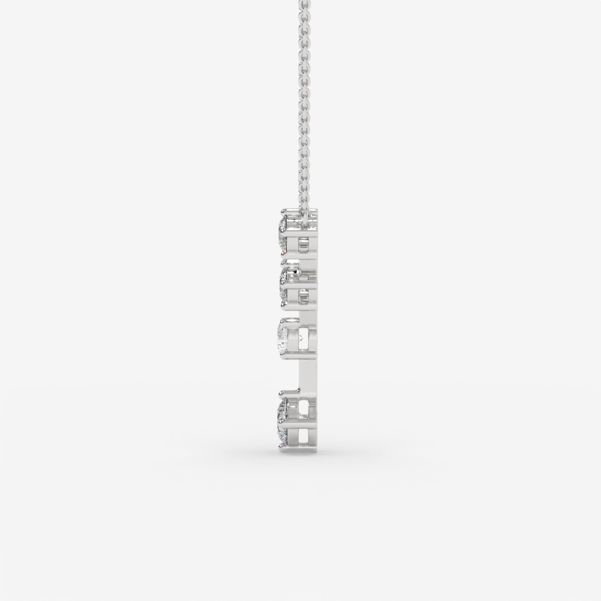 Constellation-Inspired Diamond White Gold Necklace