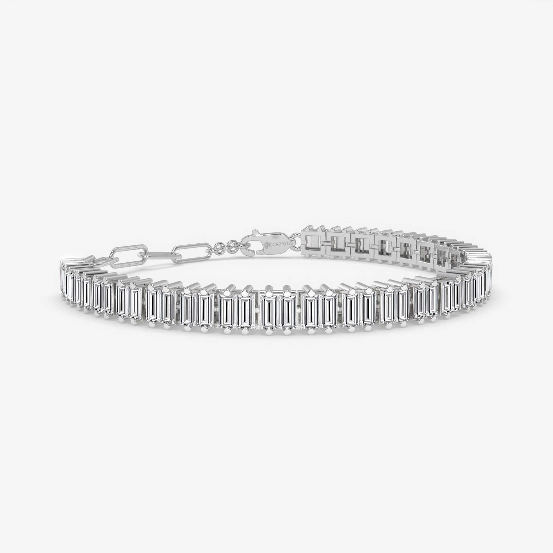 6.44 Carat Round Diamond Tennis Bracelet in Yellow Gold