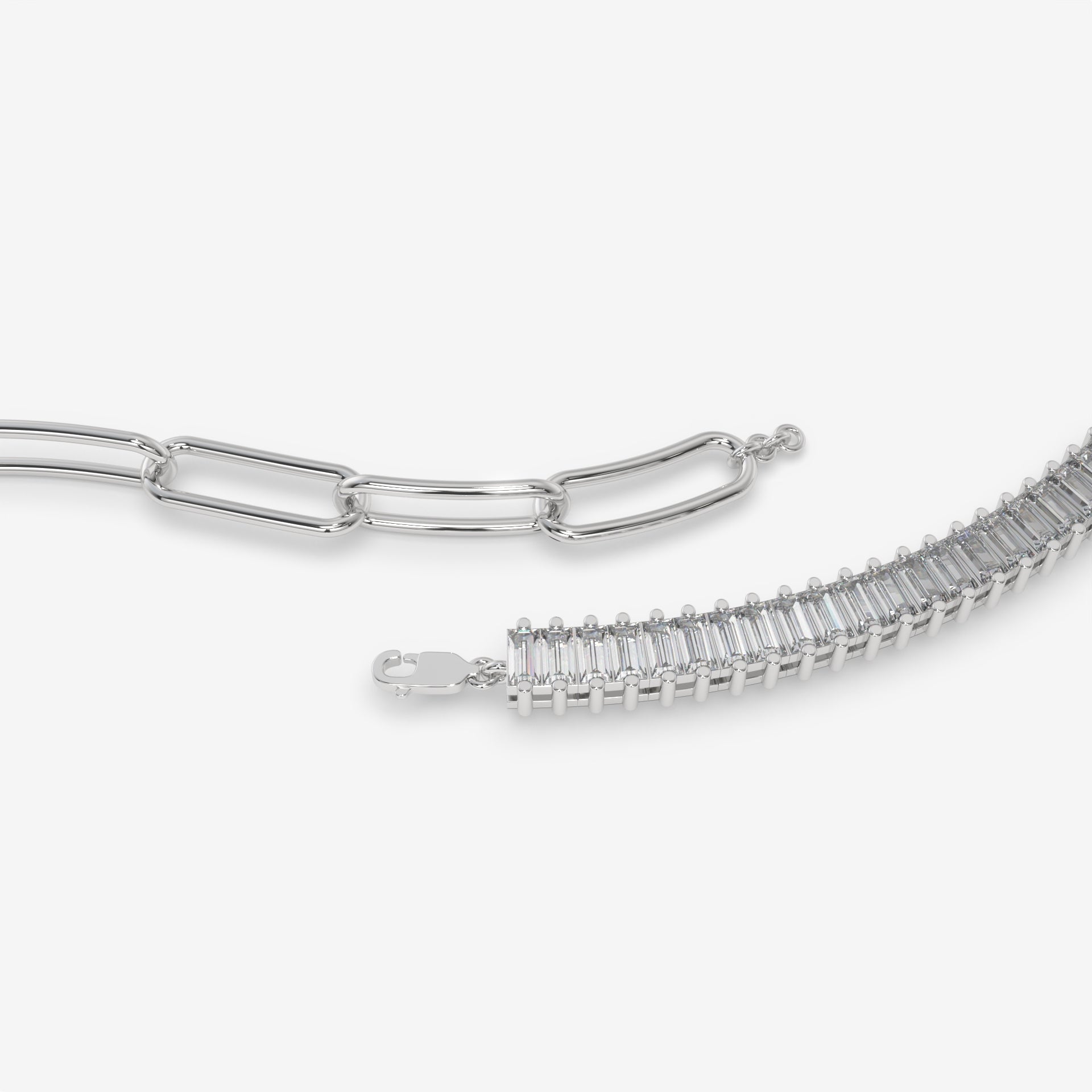 6.44 Carat Round Diamond Tennis Bracelet in White Gold