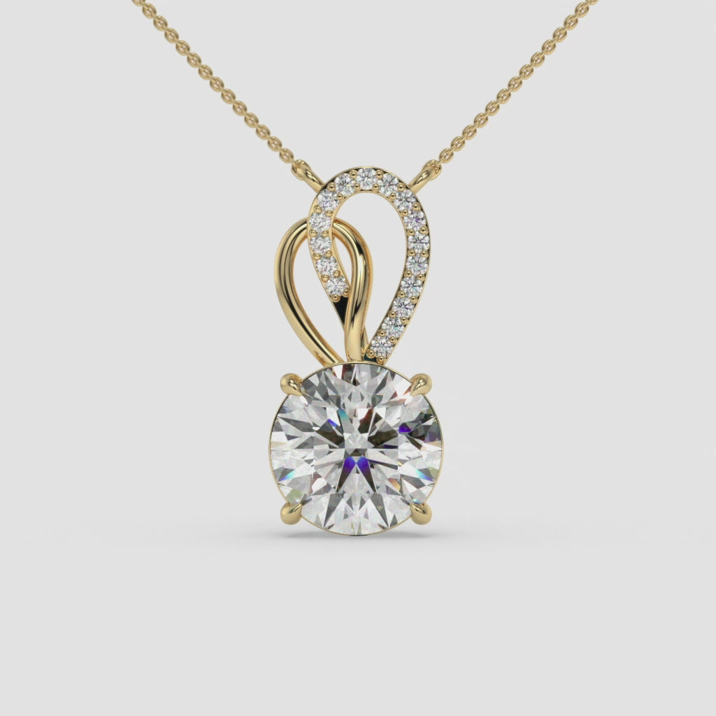 Timeless Elegance: Pear-Shaped Diamond Pendant